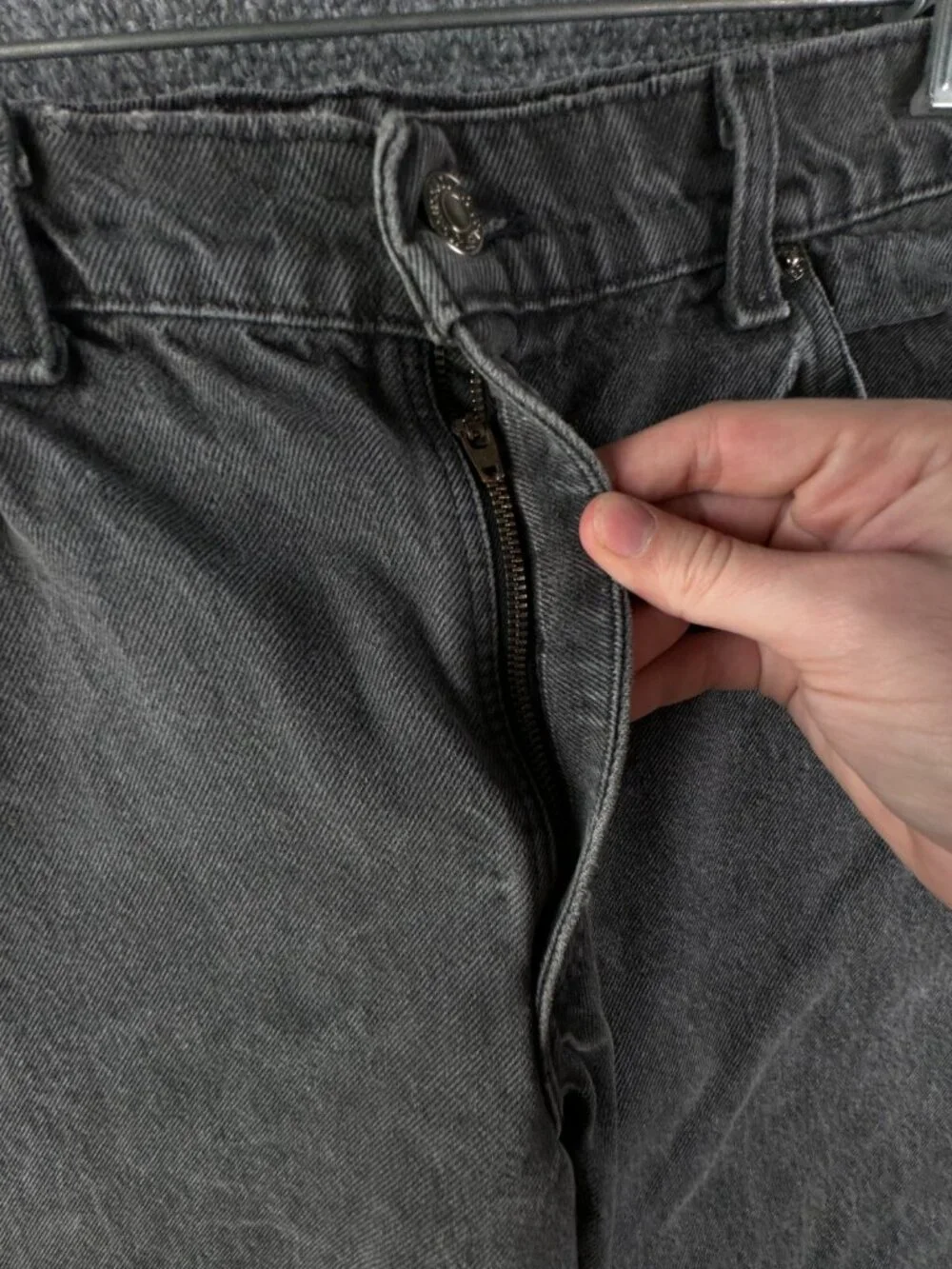 VTG Levi’s USA Made Charcoal Wash Denim Jeans Black Tab 40550-4159 ACTL 30x31